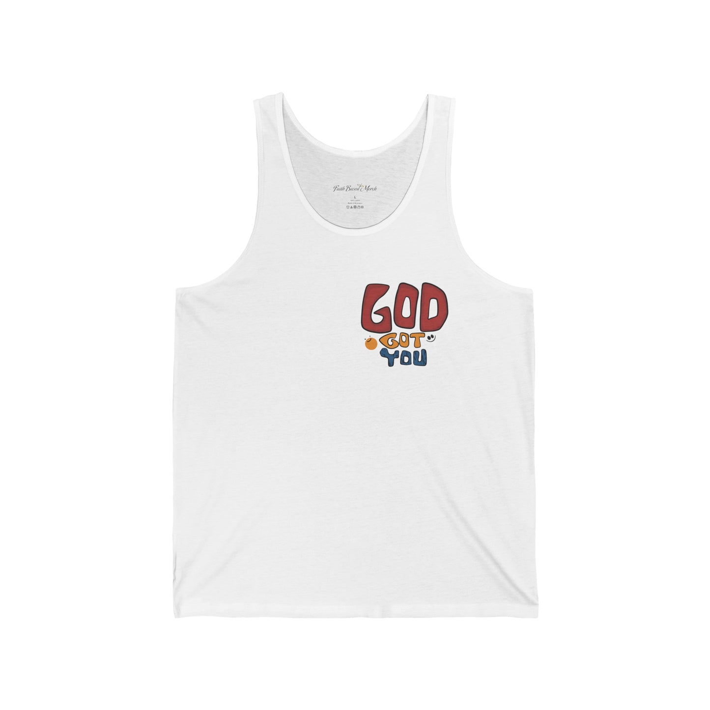 God Got You Tank Top (Double-Sided) - White
