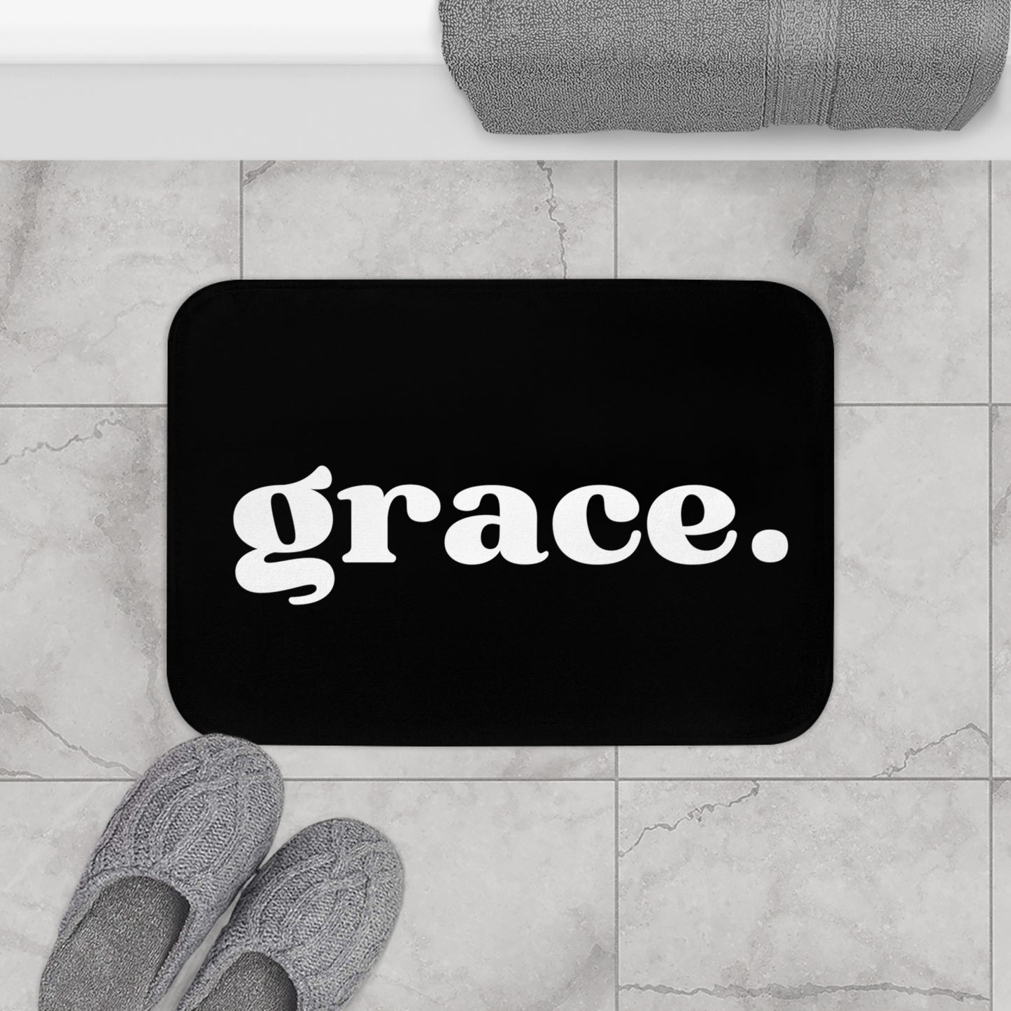 Grace Bath Mat - Black
