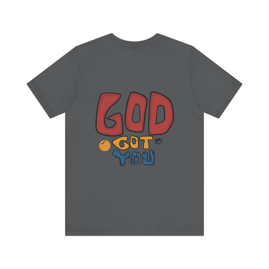 God Got You T-Shirt (Double-Sided) - Asphalt