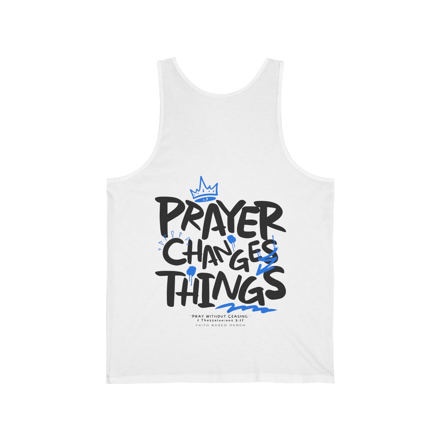 Prayer Changes Things Tank (Double-Sided) - White