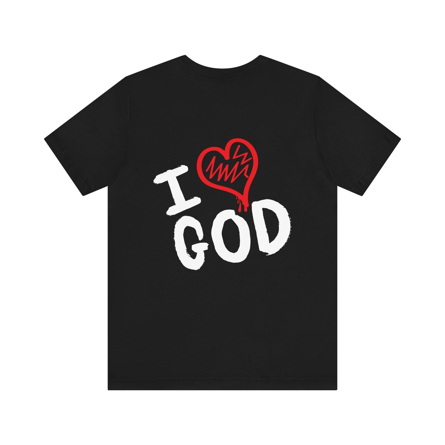 I Love God T-Shirt (Double-Sided) - Black