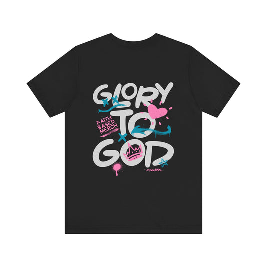 Glory To God T-Shirt (Double-Sided) - Black
