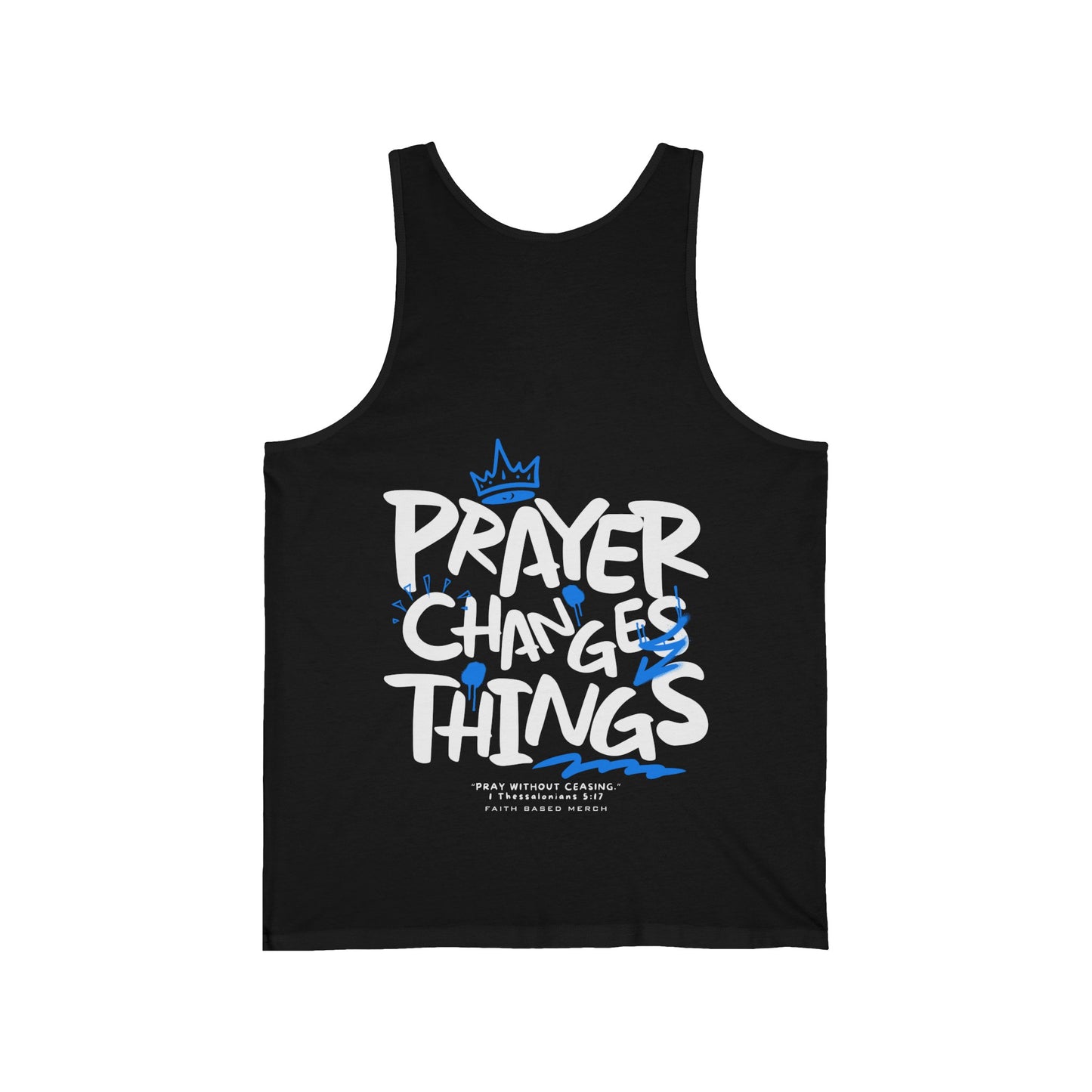 Prayer Changes Things Tank (Double-Sided) - Black