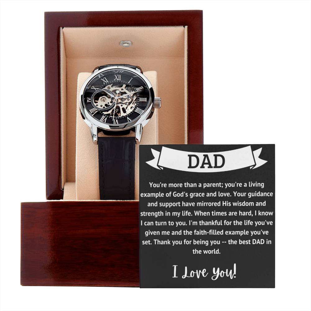 God's Grace in Time: The Divine Men's Openwork Watch - A Luxurious Gift for Dad