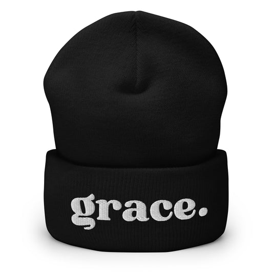 Grace Cuffed Beanie - Black