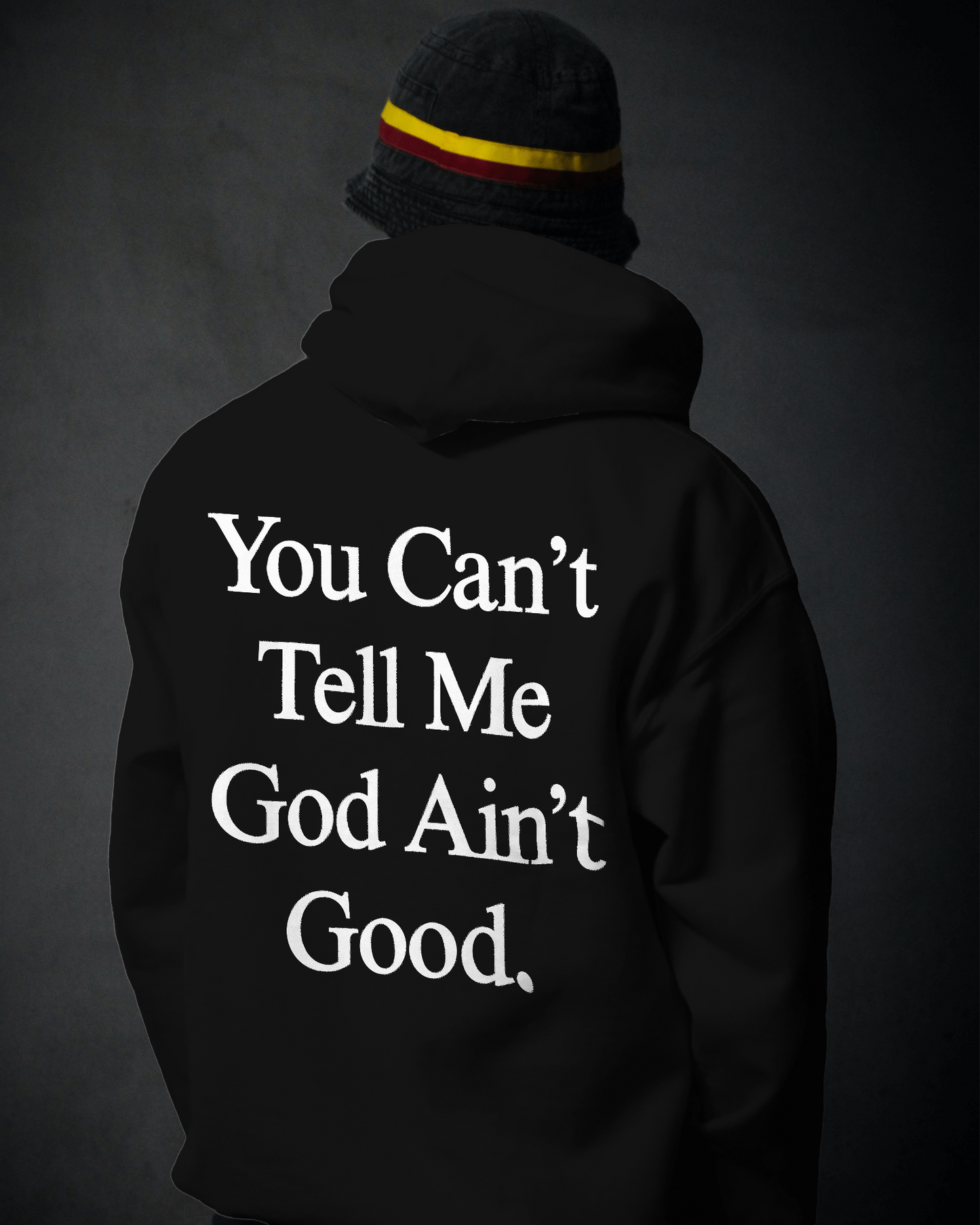 "You Can't Tell Me" Black Hoodie (Back Text Only) - Black