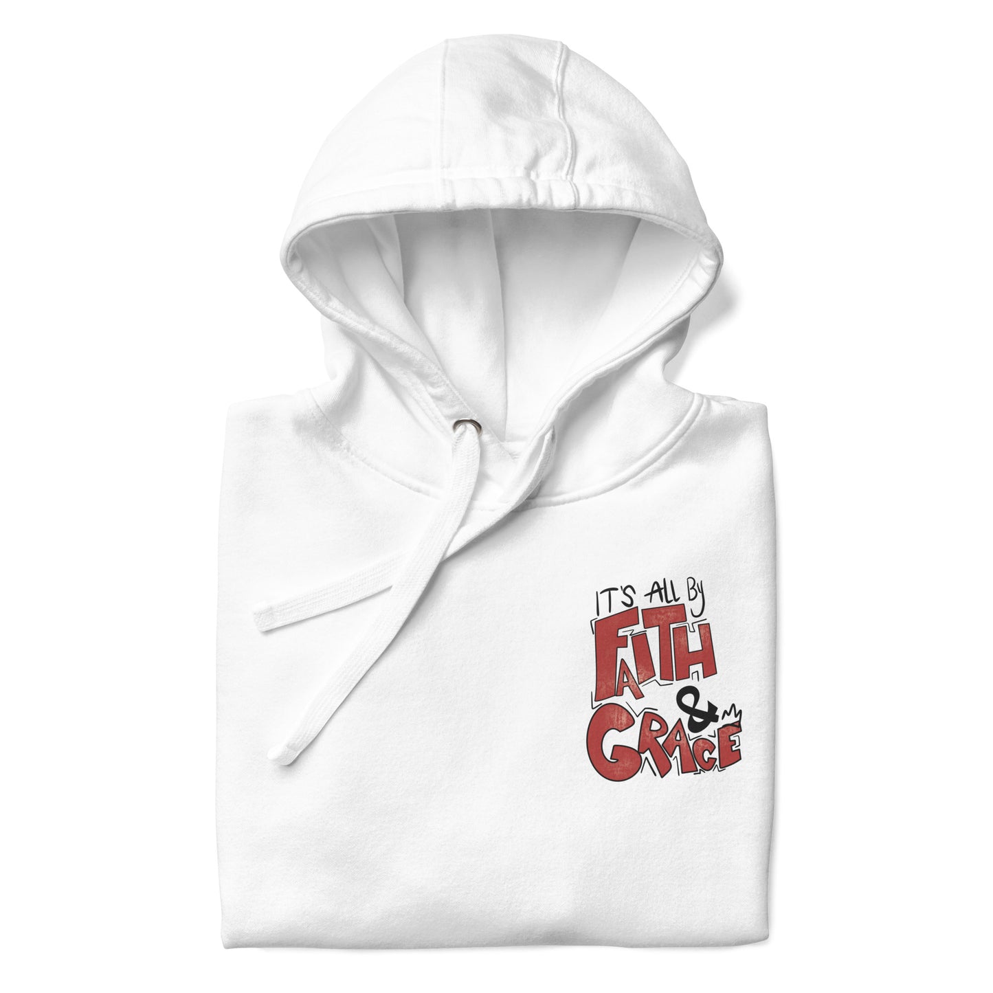 Faith & Grace Hoodie (Double-Sided) - White