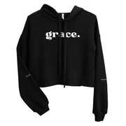 Grace Cropped Hoodie - Black
