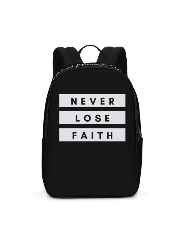 Never Lose Faith Black Backpack