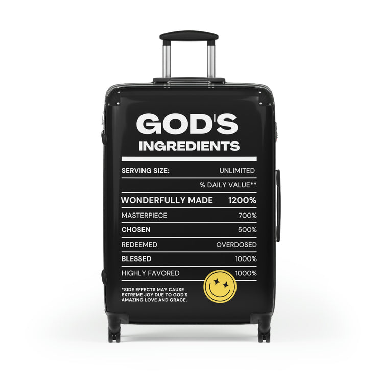 God's Ingredients Black Suitcase