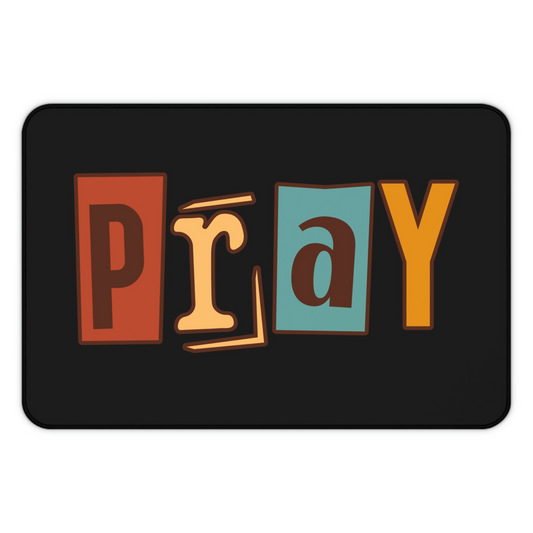 Pray Black Mouse Pad