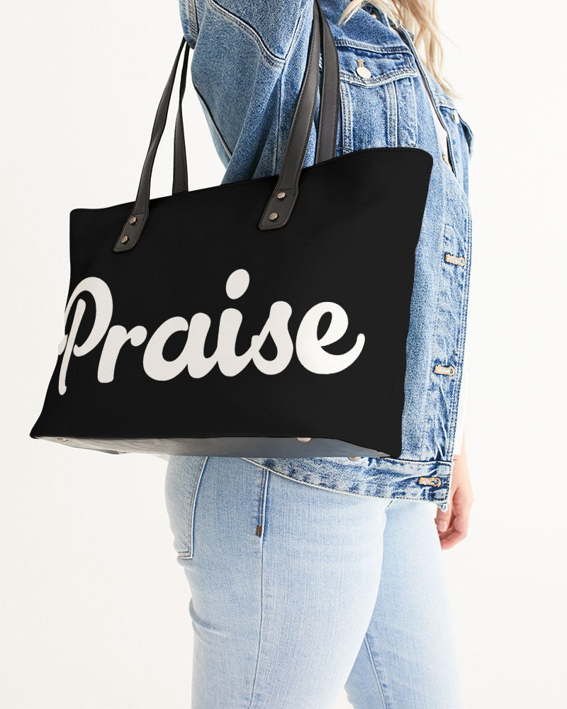 Praise Stylish Tote Bag - Black