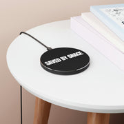 Saved By Grace Black Wireless Charger