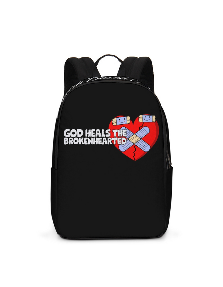 God Heals The Brokenhearted Black Backpack