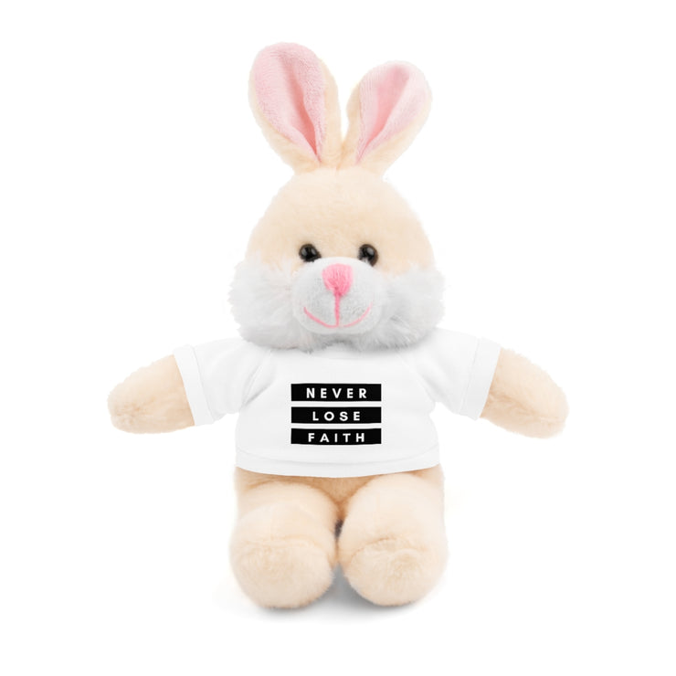 Stuffed Animals with Never Lose Faith T-Shirt