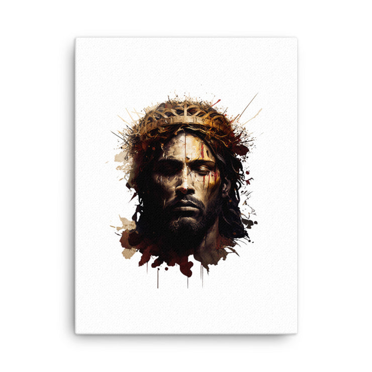 Abstract Jesus Canvas Print