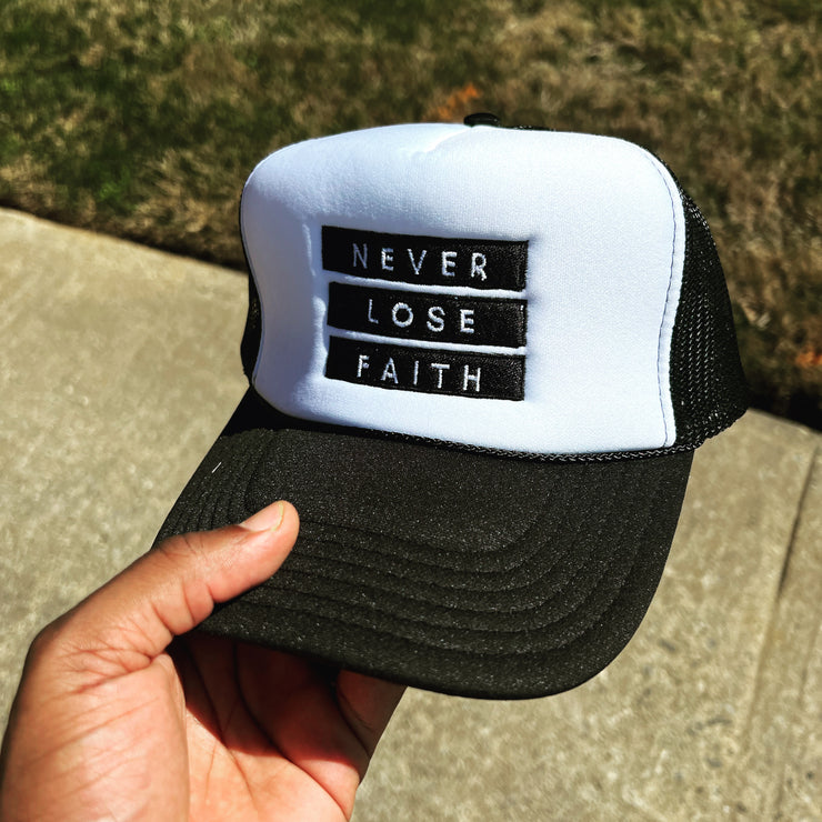 Never Lose Faith Foam trucker hat