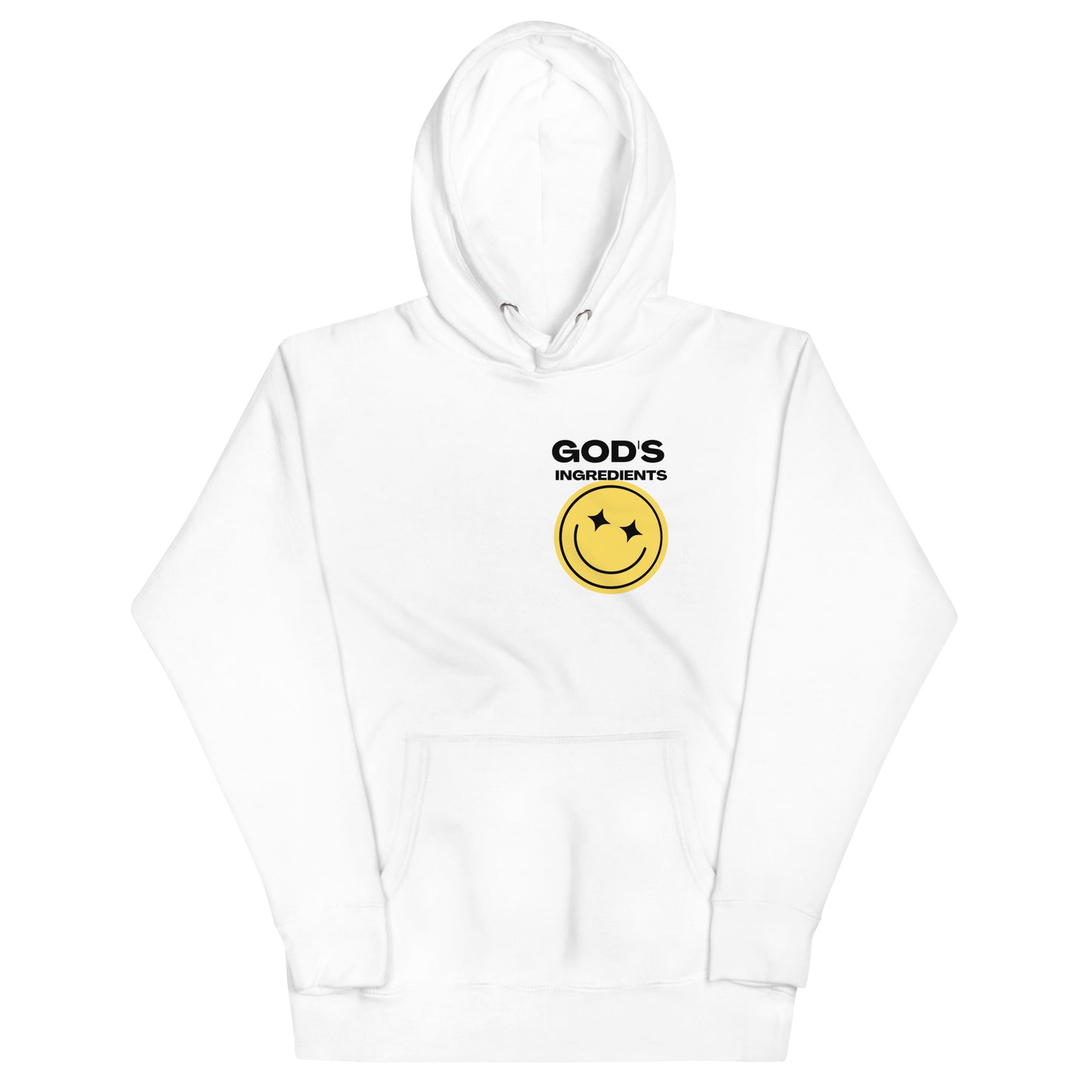 God's Ingredients White Hoodie (Double-Sided)