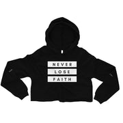women's christian faith based cropped hoodie