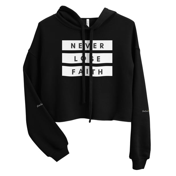 women's faith based cropped hoodie